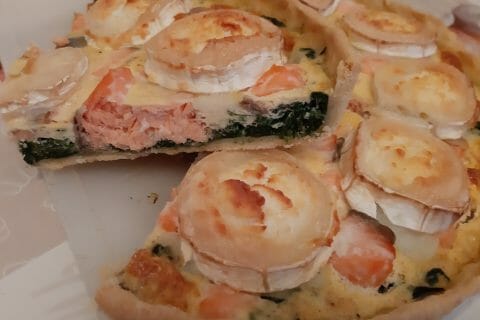 Cliquez pour zoomer ! Tarte épinards, saumon et chèvre Thermomix par macze