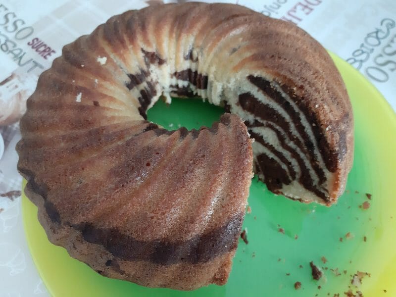 Cliquez pour zoomer ! Gâteau zébré Thermomix par macze