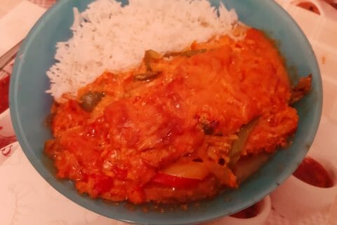 Cliquez pour zoomer ! Poulet à la crème de poivrons Thermomix par macze