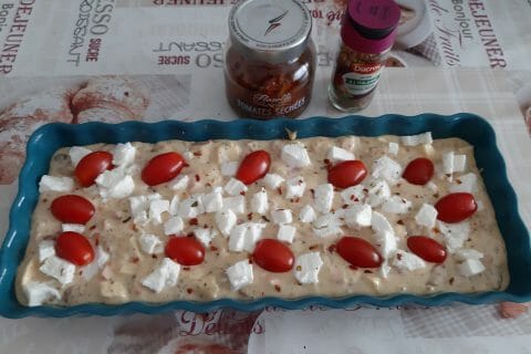 Cliquez pour zoomer ! Cake tomates mozzarella et lardons Thermomix par macze
