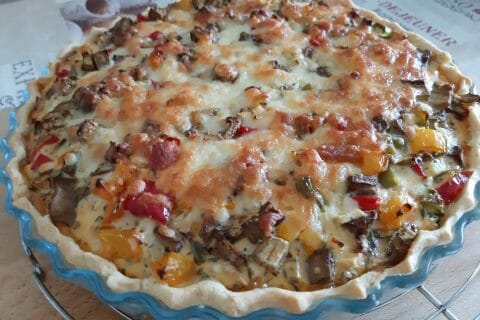 Cliquez pour zoomer ! Tarte salée aux légumes d’été Thermomix par macze