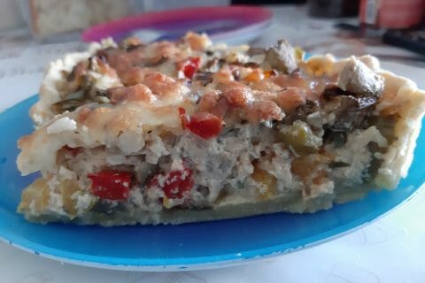 Cliquez pour zoomer ! Tarte salée aux légumes d’été Thermomix par macze