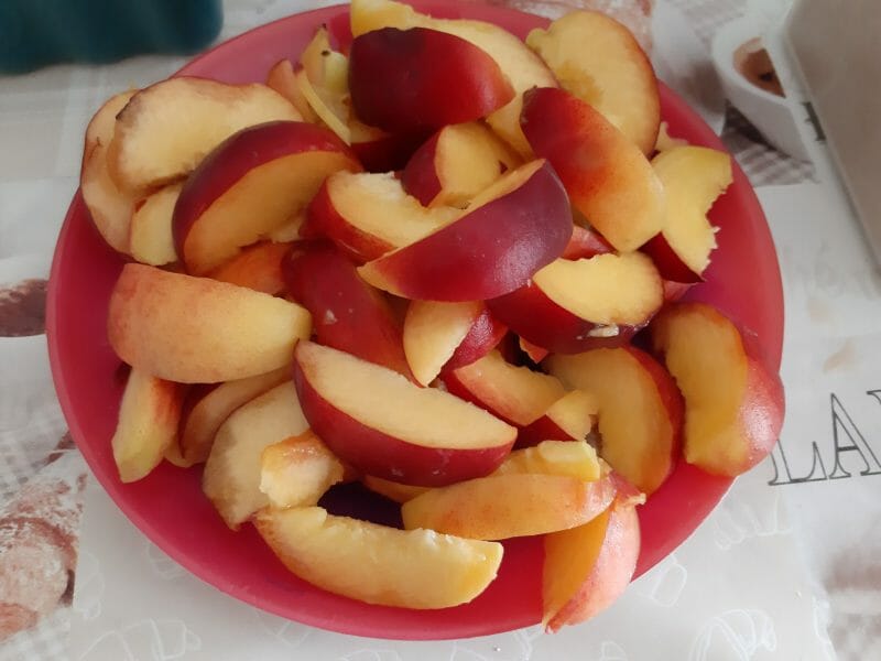 Cliquez pour zoomer ! Clafoutis aux pêches Thermomix par macze