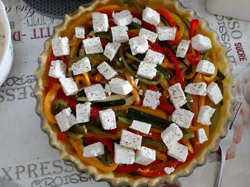 Cliquez pour zoomer ! Quiche poivrons et courgettes Thermomix par macze
