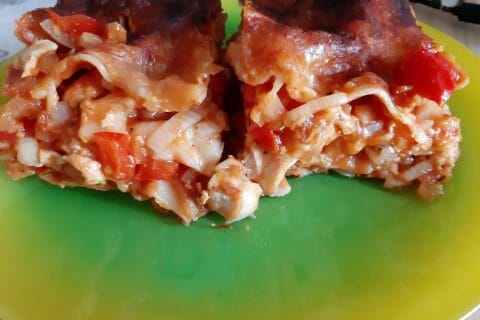 Cliquez pour zoomer ! Lasagnes au poulet et poivrons Thermomix par macze