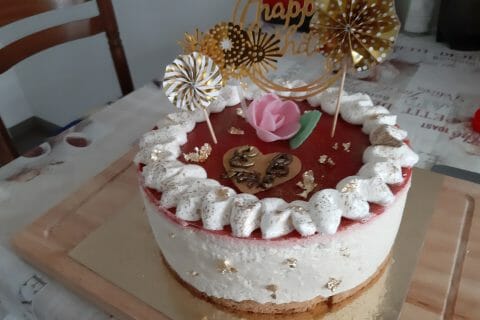 Cliquez pour zoomer ! Bûche citron et framboises Thermomix par macze