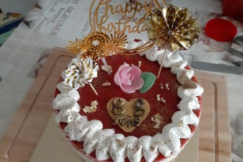 Cliquez pour zoomer ! Bûche citron et framboises Thermomix par macze