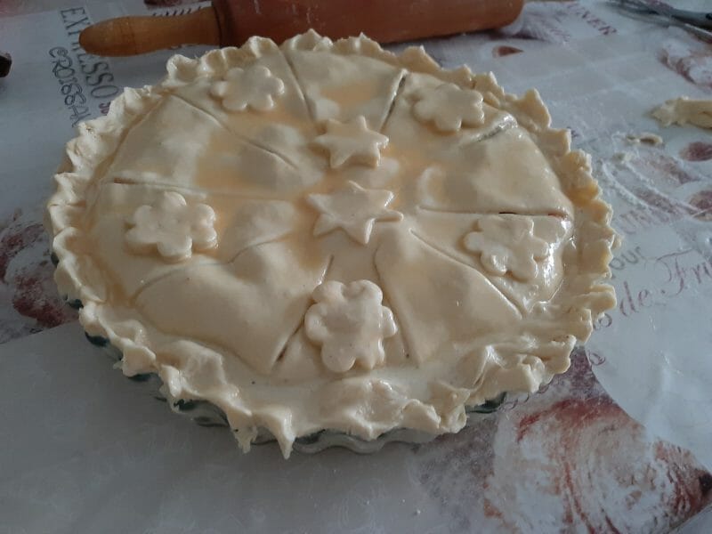 Cliquez pour zoomer ! Tourte aux poireaux et au saumon fumé Thermomix par macze