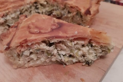 Cliquez pour zoomer ! Tourte aux poireaux et au saumon fumé Thermomix par macze