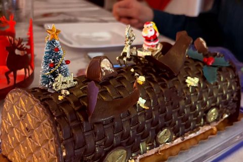 Cliquez pour zoomer ! Bûche mousse au chocolat Thermomix par macze