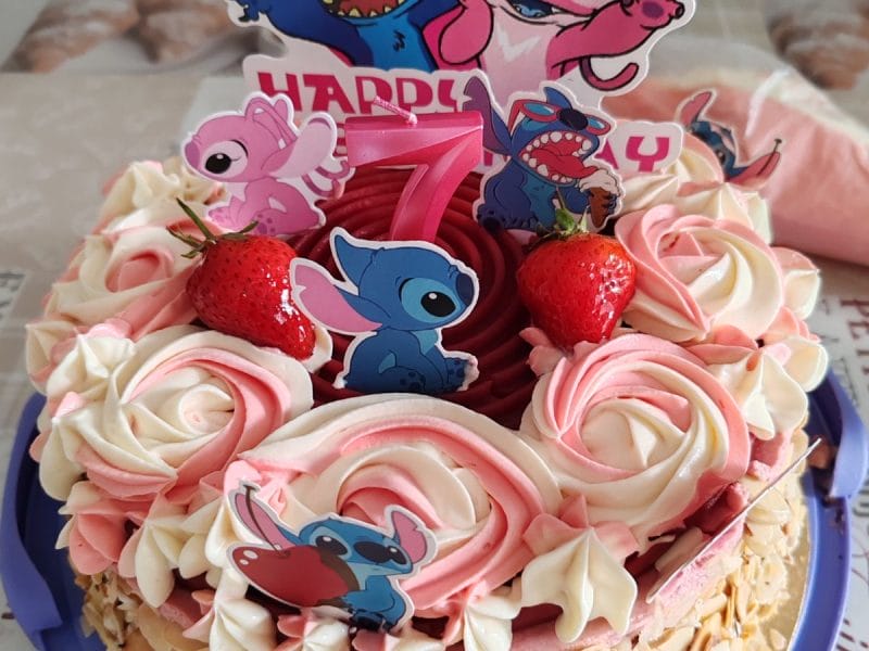 Cliquez pour zoomer ! Gâteau aux fraises Thermomix par macze