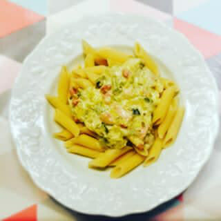 Cliquez pour zoomer ! Tagliatelles à la crème de poireaux Thermomix par Millou46