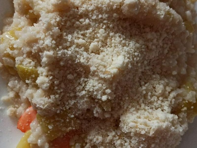 Cliquez pour zoomer ! Risotto courgettes et crevettes Thermomix par sara77090