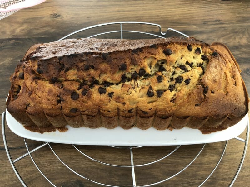 Cliquez pour zoomer ! Cake banane et pépites de chocolat Thermomix par Ae2b