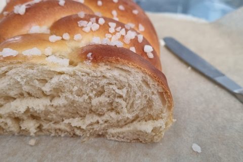 Cliquez pour zoomer ! Brioche tressée à la mie filante Thermomix par mel57