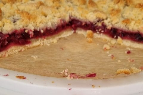 Cliquez pour zoomer ! Tarte aux cerises façon crumble Thermomix par mel57
