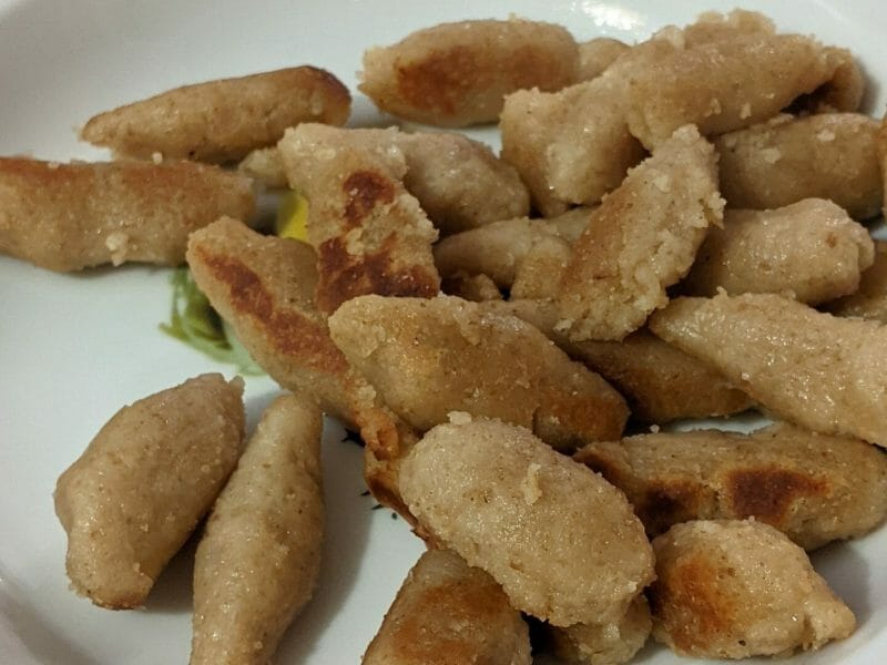 Cliquez pour zoomer ! Capunsei au beurre de sauge – Gnocchi de pain Thermomix par CessouGB