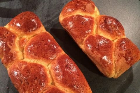 Cliquez pour zoomer ! Brioche tressée à la mie filante au Thermomix