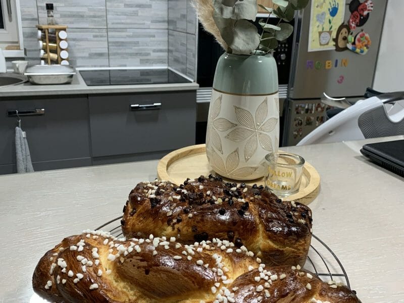 Cliquez pour zoomer ! Brioche tressée à la mie filante Thermomix par Didoue67