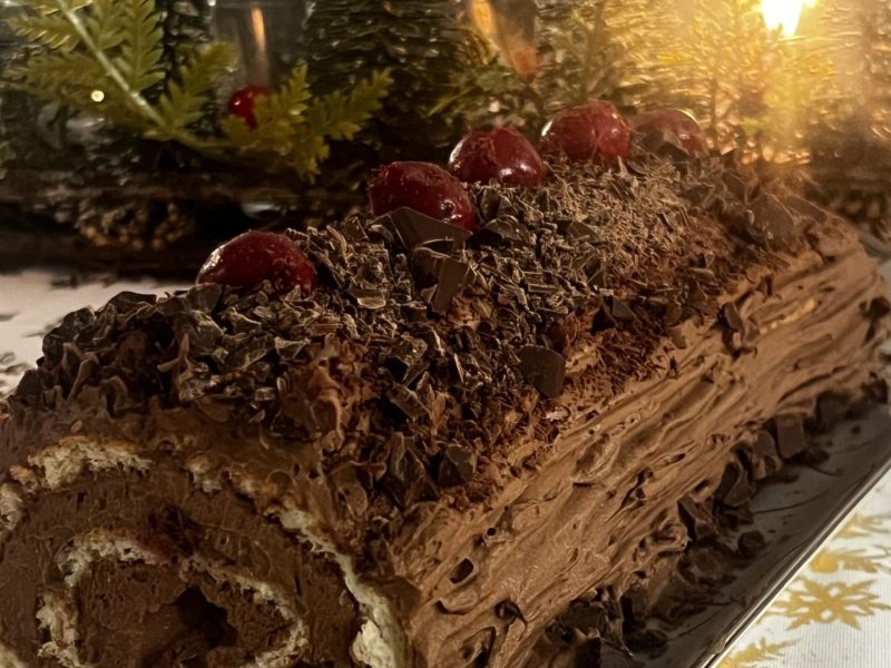 Cliquez pour zoomer ! Bûche forêt noire Thermomix par isabelle_563