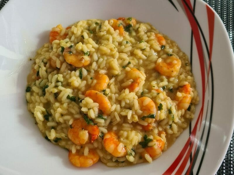 Cliquez pour zoomer ! Risotto crevettes et curry Thermomix par sophie_751