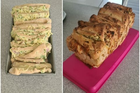 Cliquez pour zoomer ! Pain à l’ail, persil et mozzarella Thermomix par sophie_751