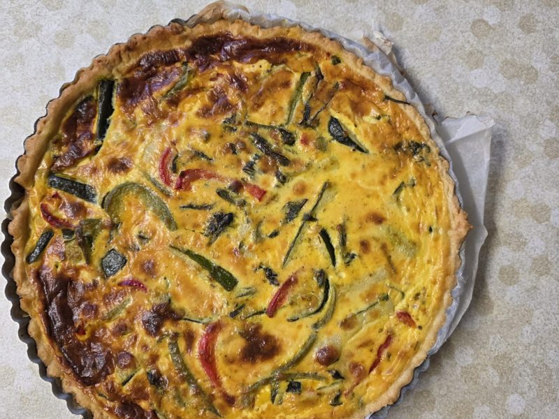Cliquez pour zoomer ! Quiche poivrons et courgettes Thermomix par mariamekh