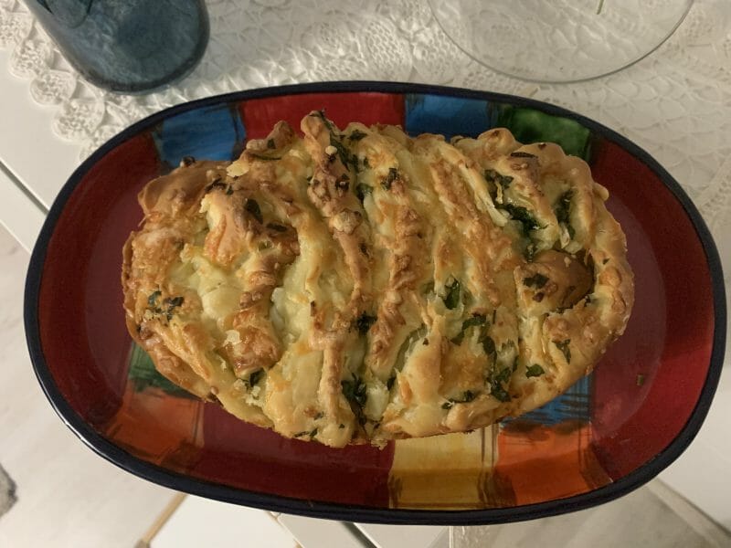 Cliquez pour zoomer ! Pain à l’ail, persil et mozzarella Thermomix par pom_2