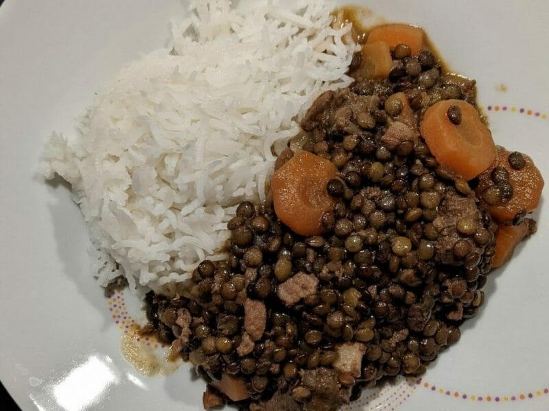 Cliquez pour zoomer ! Lentilles et ses saucisses Thermomix par elodie1772