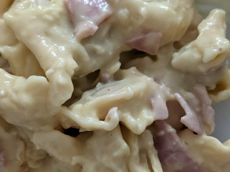 Cliquez pour zoomer ! Tortellini sauce crémeuse au jambon Thermomix par elodie1772
