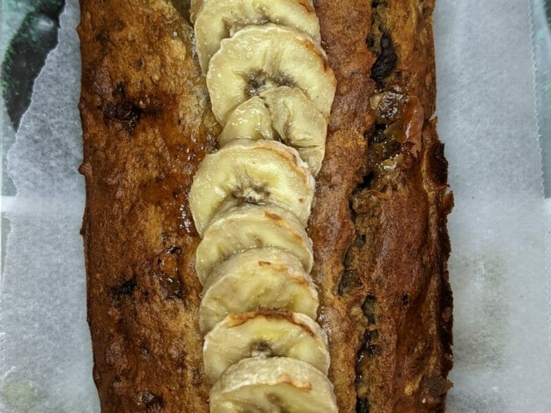 Cliquez pour zoomer ! Cake banane et pépites de chocolat Thermomix par elodie1772