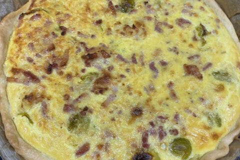 Cliquez pour zoomer ! Quiche aux choux de Bruxelles et lardons Thermomix par choupette.81