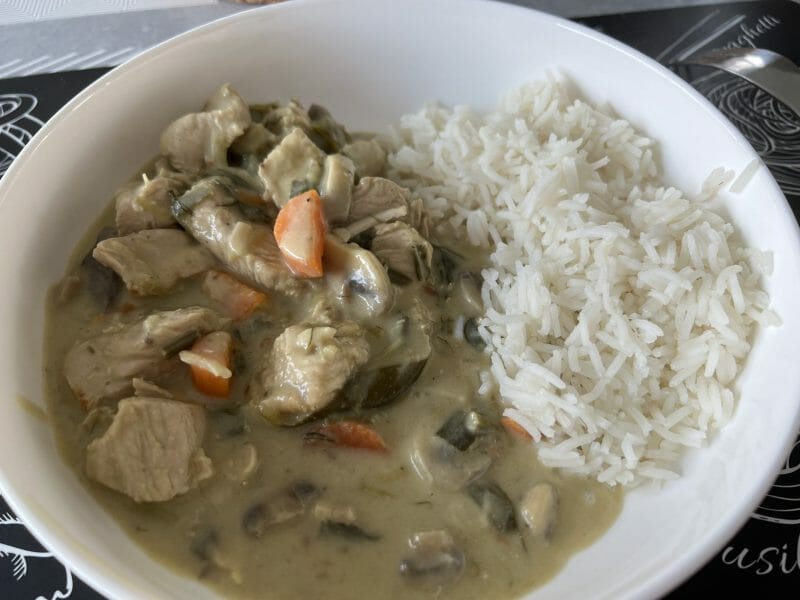 Cliquez pour zoomer ! Blanquette de dinde au bleu d’auvergne Thermomix par choupette.81