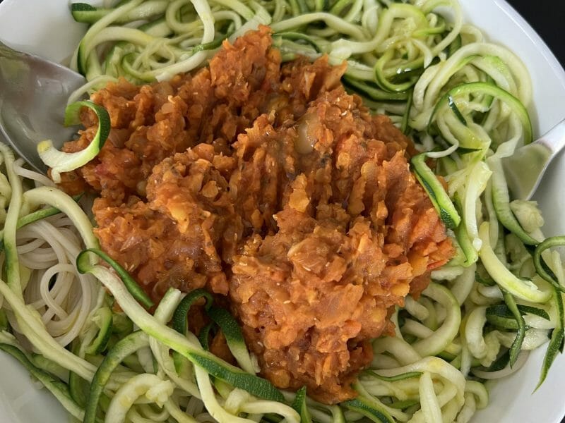Cliquez pour zoomer ! Bolognaise végétarienne aux lentilles Thermomix par choupette.81