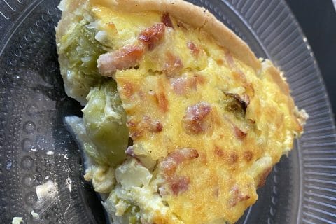 Cliquez pour zoomer ! Quiche aux choux de Bruxelles et lardons Thermomix par choupette.81