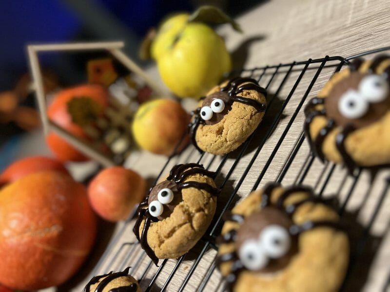 Cliquez pour zoomer ! Spider cookies – cookies araignées Thermomix par choupette.81