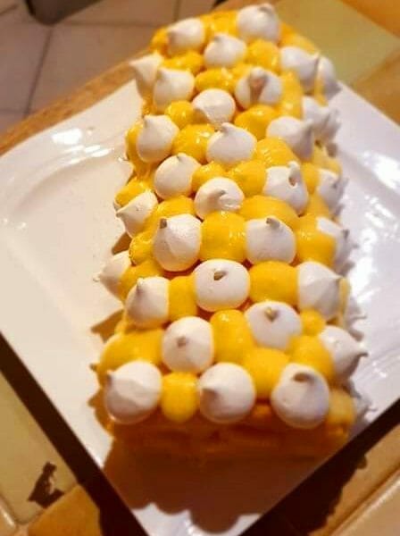 Cliquez pour zoomer ! Bûche au citron meringuée Thermomix par naovangrazgeo