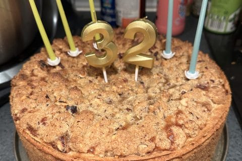 Cliquez pour zoomer ! Tarte aux pommes façon crumble Thermomix par marceeux