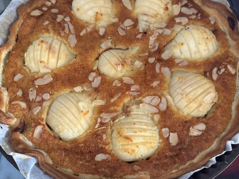 Cliquez pour zoomer ! Tarte aux poires sur lit de chocolat Thermomix par caro84170