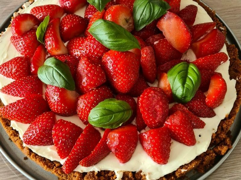 Cliquez pour zoomer ! Tarte aux fraises sans cuisson Thermomix par annea76
