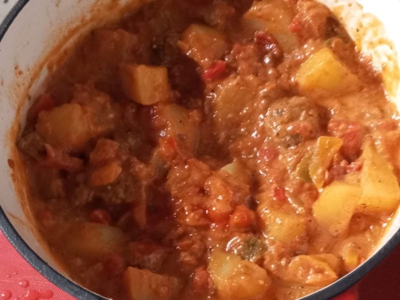 Cliquez pour zoomer ! Boeuf aux poivrons et pommes de terre Thermomix par Floriane28021407