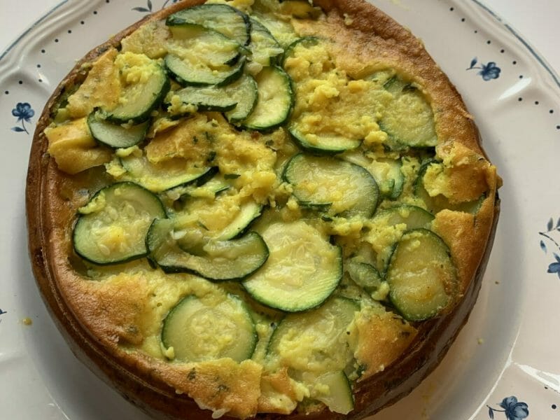 Cliquez pour zoomer ! Gâteau invisible aux courgettes Thermomix par Pifette