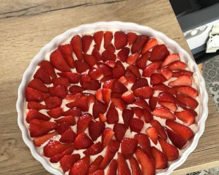 Cliquez pour zoomer ! Tarte aux fraises sans cuisson Thermomix par lisa_156