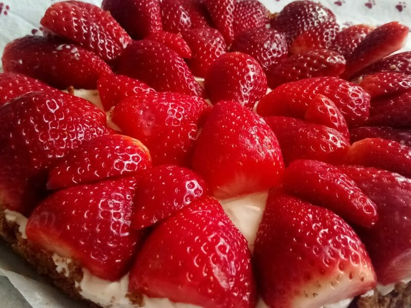 Cliquez pour zoomer ! Tarte aux fraises sans cuisson Thermomix par pauline7287