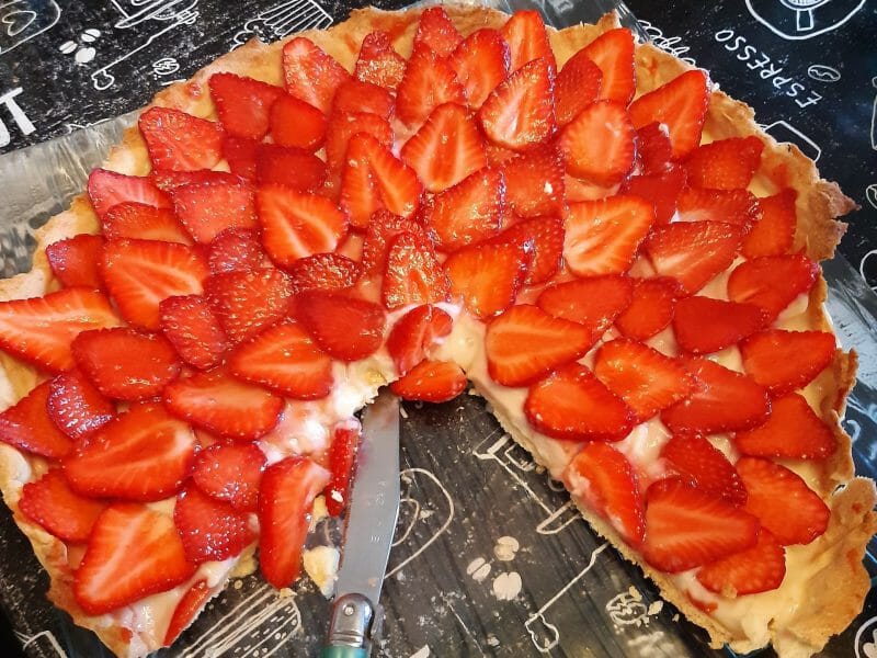 Cliquez pour zoomer ! Tarte aux fraises Thermomix par Caro