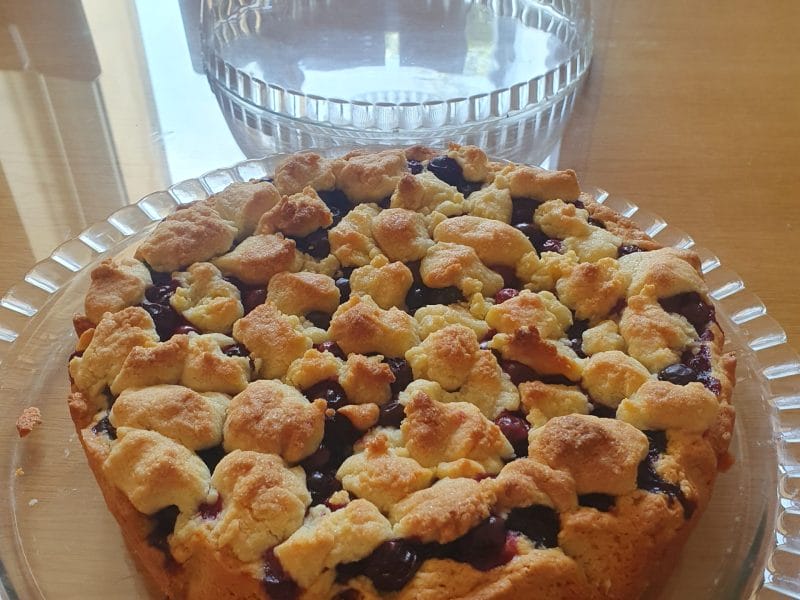 Cliquez pour zoomer ! Tarte aux myrtilles façon crumble Thermomix par domino543