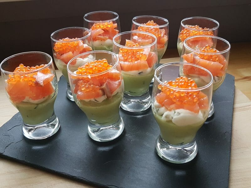 Cliquez pour zoomer ! Verrines saumon avocat Thermomix par laureb44