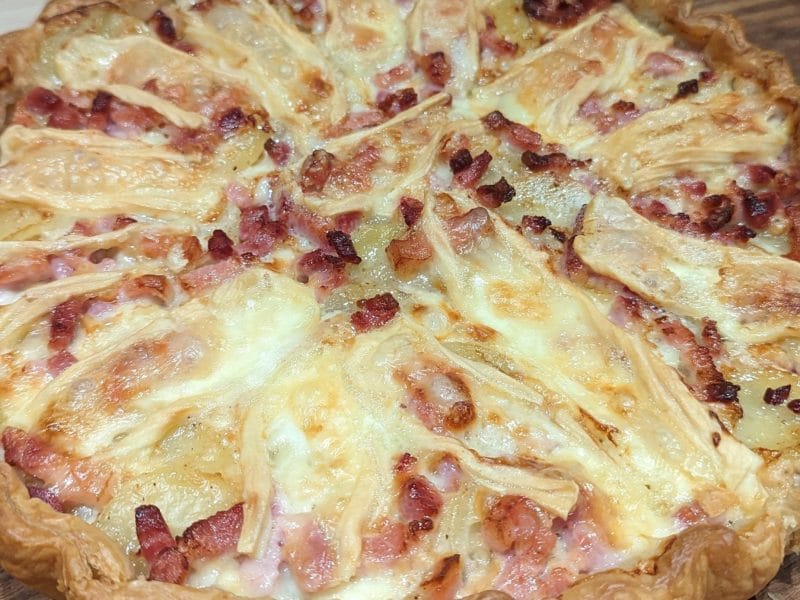 Cliquez pour zoomer ! Tarte aux pommes de terre et lardons Thermomix par laureb44