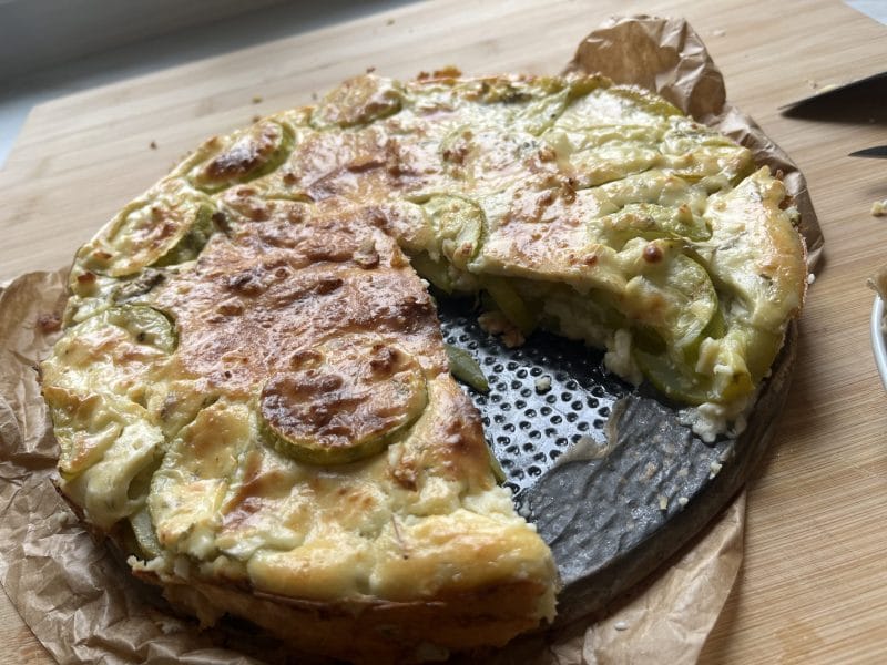 Cliquez pour zoomer ! Clafoutis courgettes et feta Thermomix par Melanie 1904
