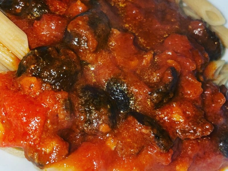 Cliquez pour zoomer ! Penne alla puttanesca Thermomix par meli54